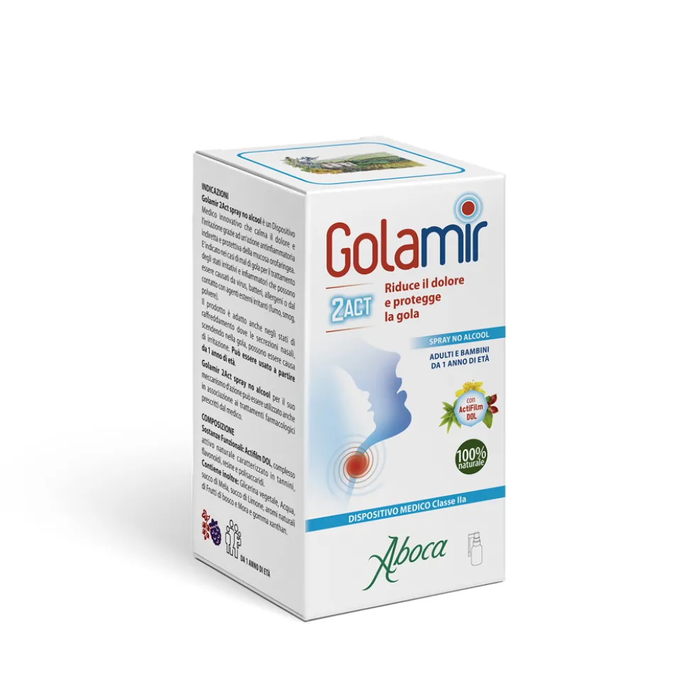 Aboca Golamir 2ACT Spray No Alcool 30 ml