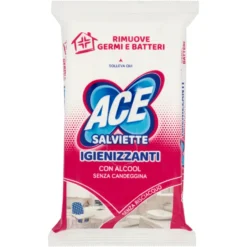Ace Salviette Igienizzanti con Alcool 40 Pezzi