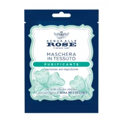 Acqua alle Rose Purificante Maschera in Tessuto Opacizzante Anti-Imperfezioni
