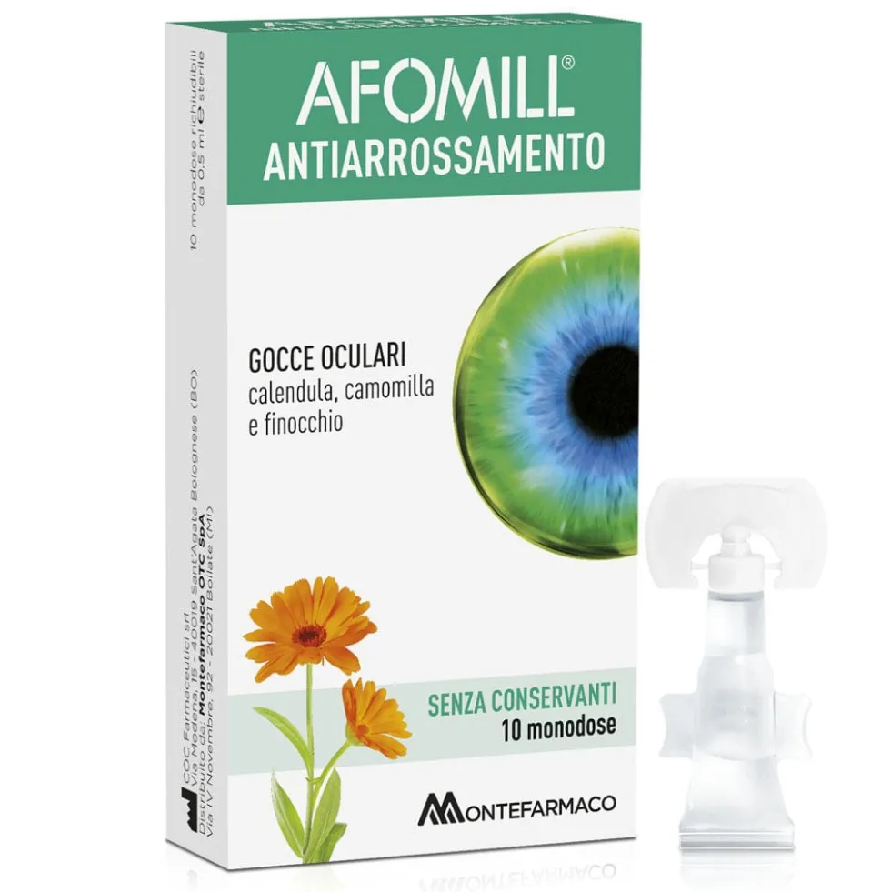 Afomill Antiarrosamento Gocce Oculari 10 Flaconcini