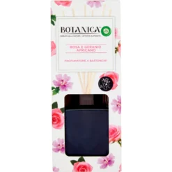 Air Wick Botanica Profumatore Bastoncini Rosa e Geranio 80 ml