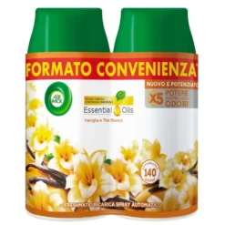 Air Wick Freshmatic Bipacco Vaniglia e Thè Bianco Spray Automatico per Ambienti Ricarica 2 x 250 ml