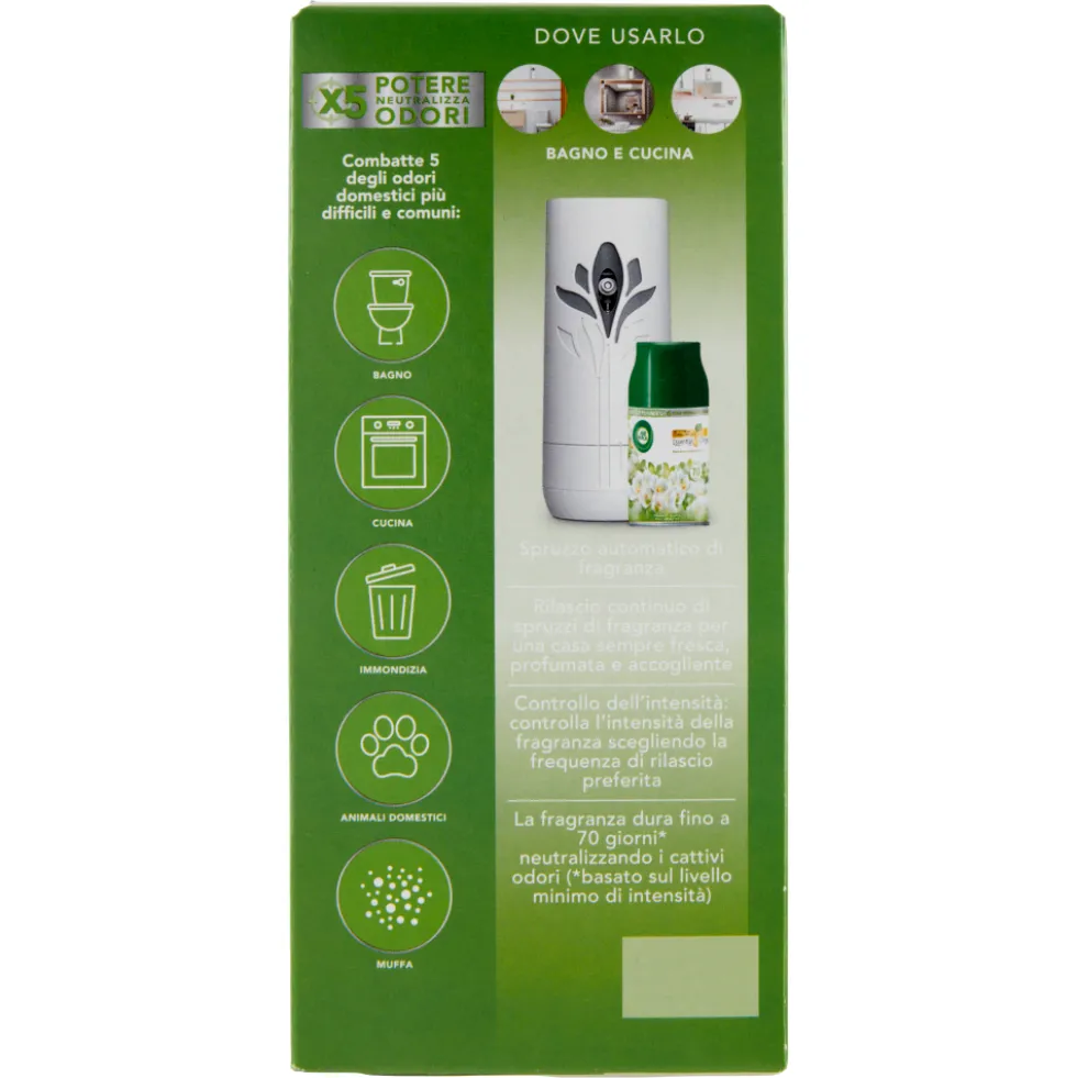Air Wick Freshmatic Completo Fresia Bianca e Gelsomino Profumatore 250 ml