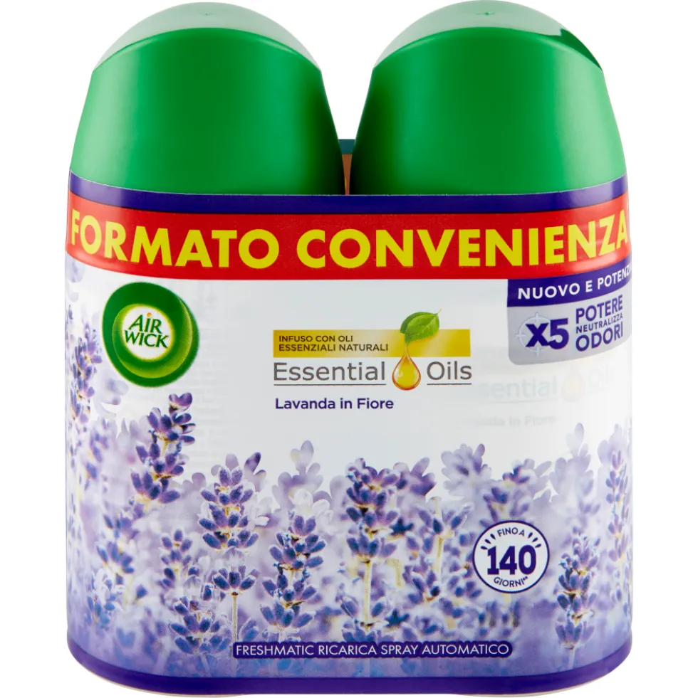 Air Wick Freshmatic Ricarica Bipacco Lavanda 2x250ml