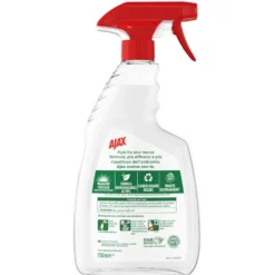Ajax Crystal Clean Detersivo Spray Vetri 100% Anti-Alone 750 ml