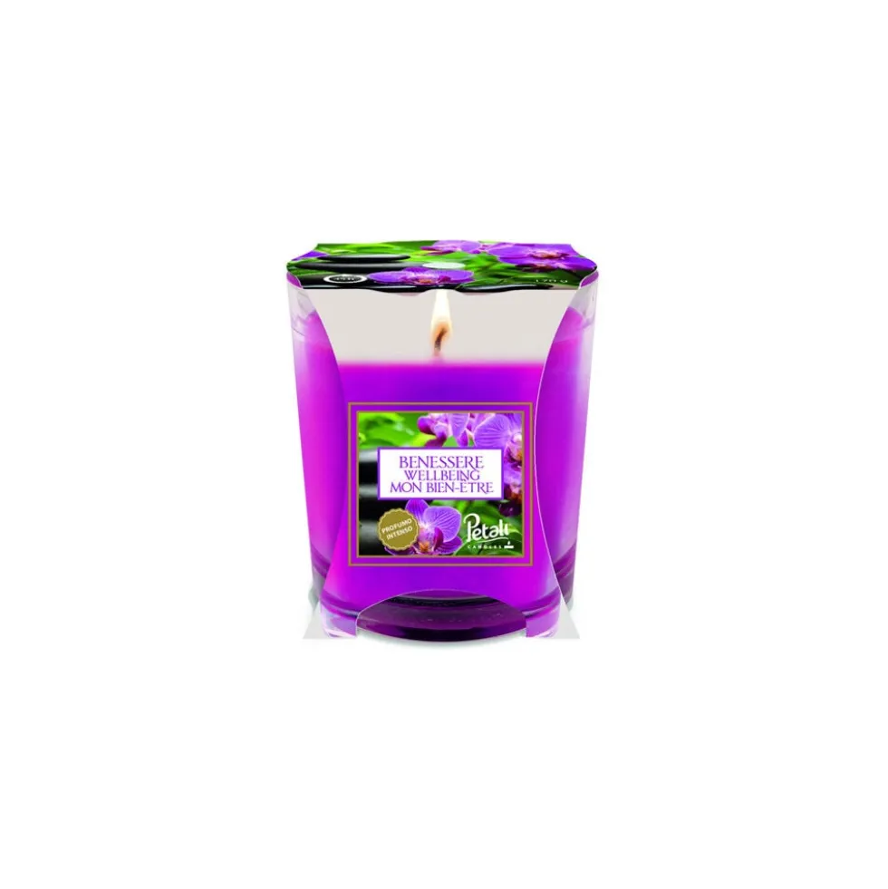 Aladino Candela in Bicchiere di Vetro 45H Benessere