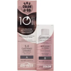 Alama SOS Colorazione Permanente e Rivelatore in Crema 5.0 Castano Chiaro 90ml