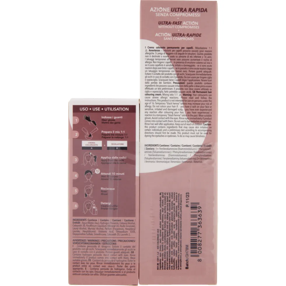Alama SOS Colorazione Permanente e Rivelatore in Crema 10.0 Biondo Platino 90ml