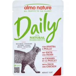 Almo Nature Daily Adult Cat Bocconcini con Anatra e Pollo 70 g