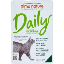 Almo Nature Daily Adult Cat Bocconcini con Vitello e Agnello 70 g