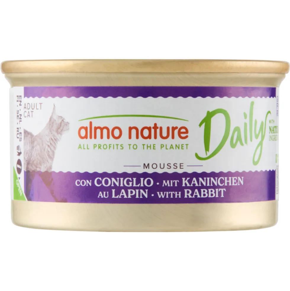 Almo Nature Daily Adult Cat Mousse con Coniglio 85 g