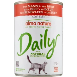 Almo Nature Daily Adult Cat Patè con Manzo 400 g