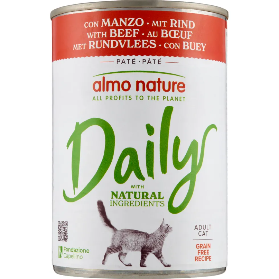 Almo Nature Daily Adult Cat Patè con Manzo 400 g