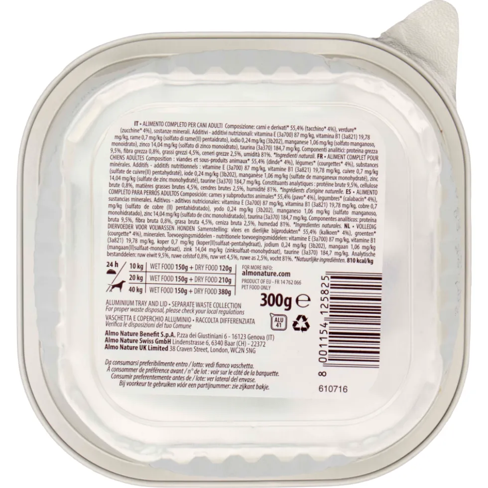Almo Nature Daily Dog Tacchino e Zucchine 300 g