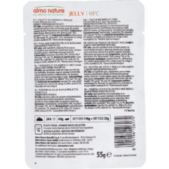 Almo Nature HFC Adult Cat Jelly Filetti di Tonno e Pollo con Prosciutto 55 g