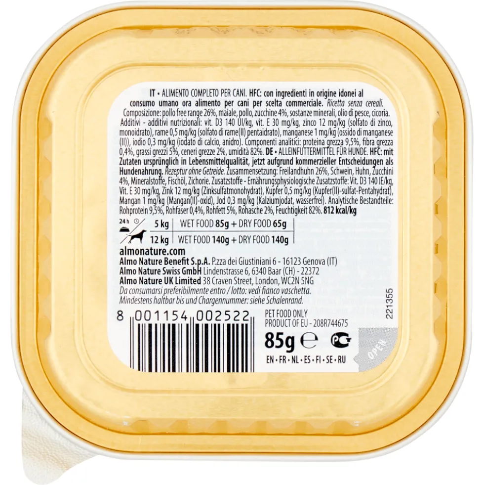 Almo Nature HFC Complete Pollo Free Range con Zucchine 85 g