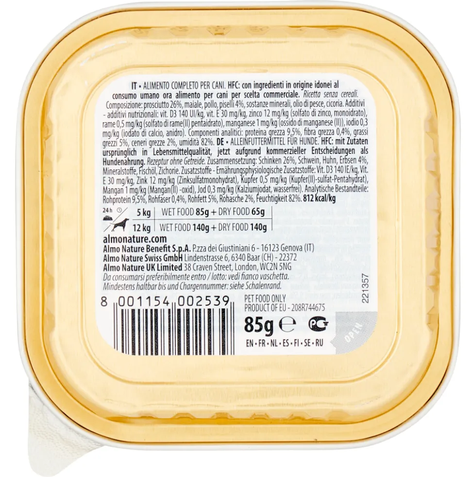 Almo Nature HFC Complete Prosciutto con Piselli 85 g