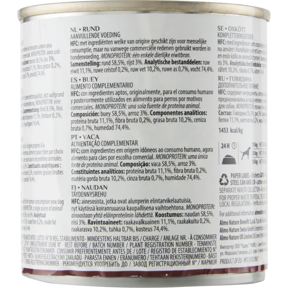 Almo Nature HFC Natural Dog Manzo 290 g