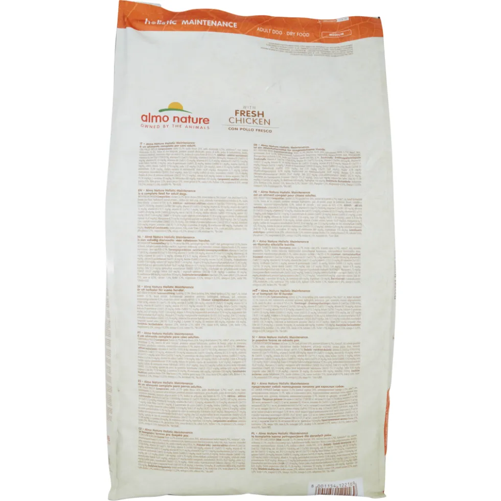 Almo Nature Holistic Maintenance Medium Adult Dog con Pollo Fresco 12 kg