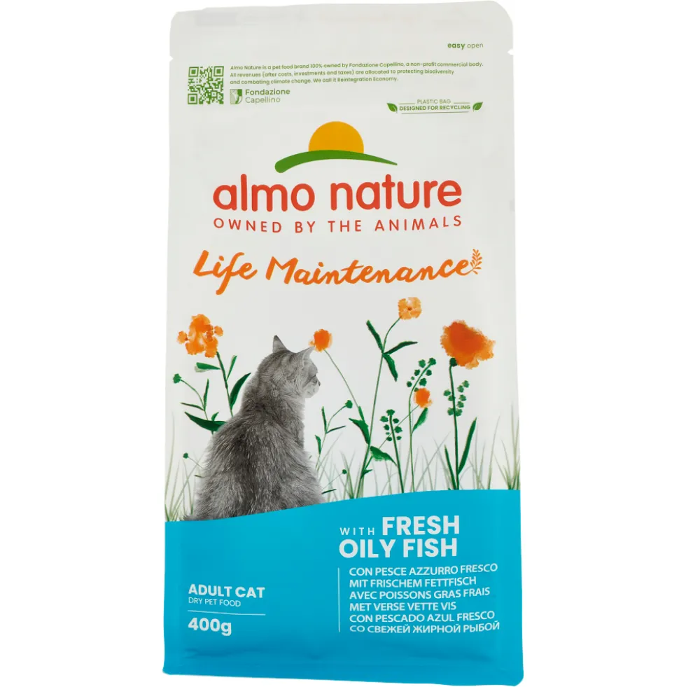 Almo Nature Life Maintenance Adult Cat con Pesce Azzurro Fresco 400 g