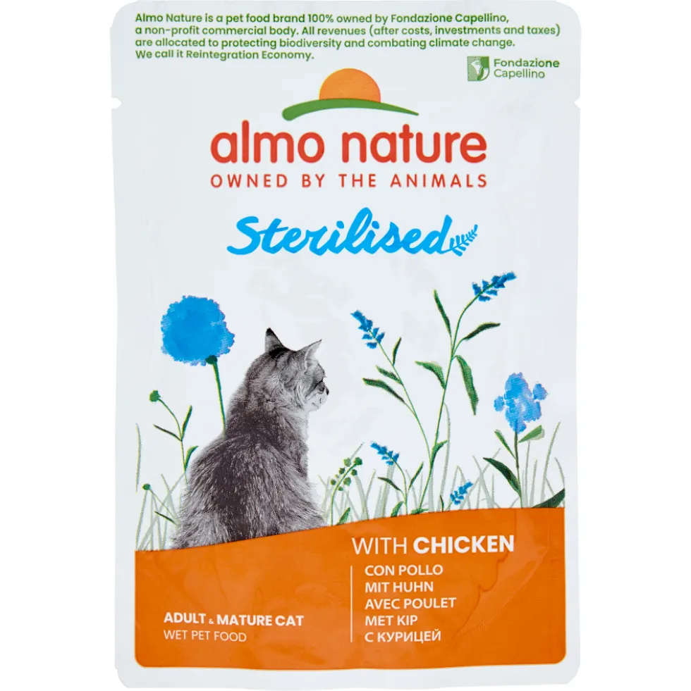 Almo Nature Sterilised Adult & Mature Cat con Pollo 70 g
