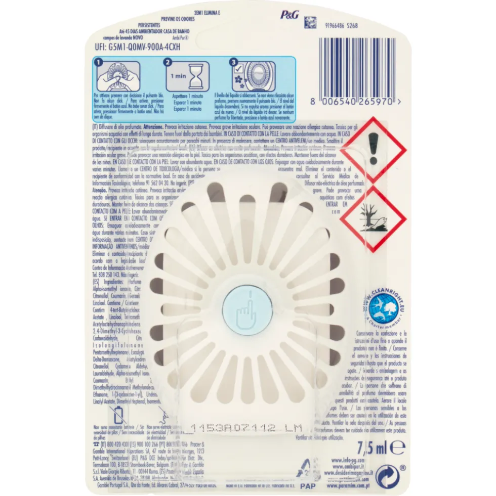 Ambi Pur Bagno 2in1 Lavanda Profumatore Ambiente