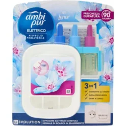 Ambi Pur 3Volution Base + Ricarica Lenor Risveglio Primaverile 20 ml