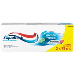 Aquafresh Fresh Mint Dentifricio 75 ml 2 Pezzi
