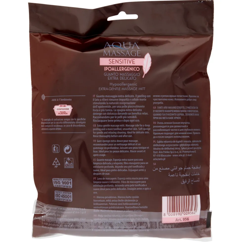 Aquamassage Sensitive Guanto Massaggio Extra Delicato