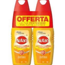 Autan Active Vapo 100 ml 2 Pezzi