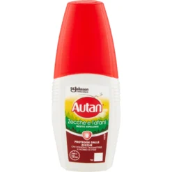 Autan Zecche e Tafani Vapo, Spray Anti zecche e tafani, Insetto Repellente, 1 Flacone da 100 ml