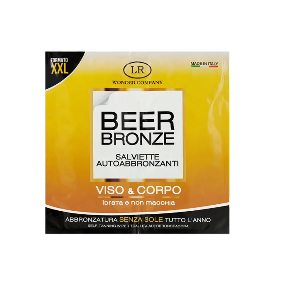 Beer Bronze Salviette Autoabbronzanti 2 Pezzi