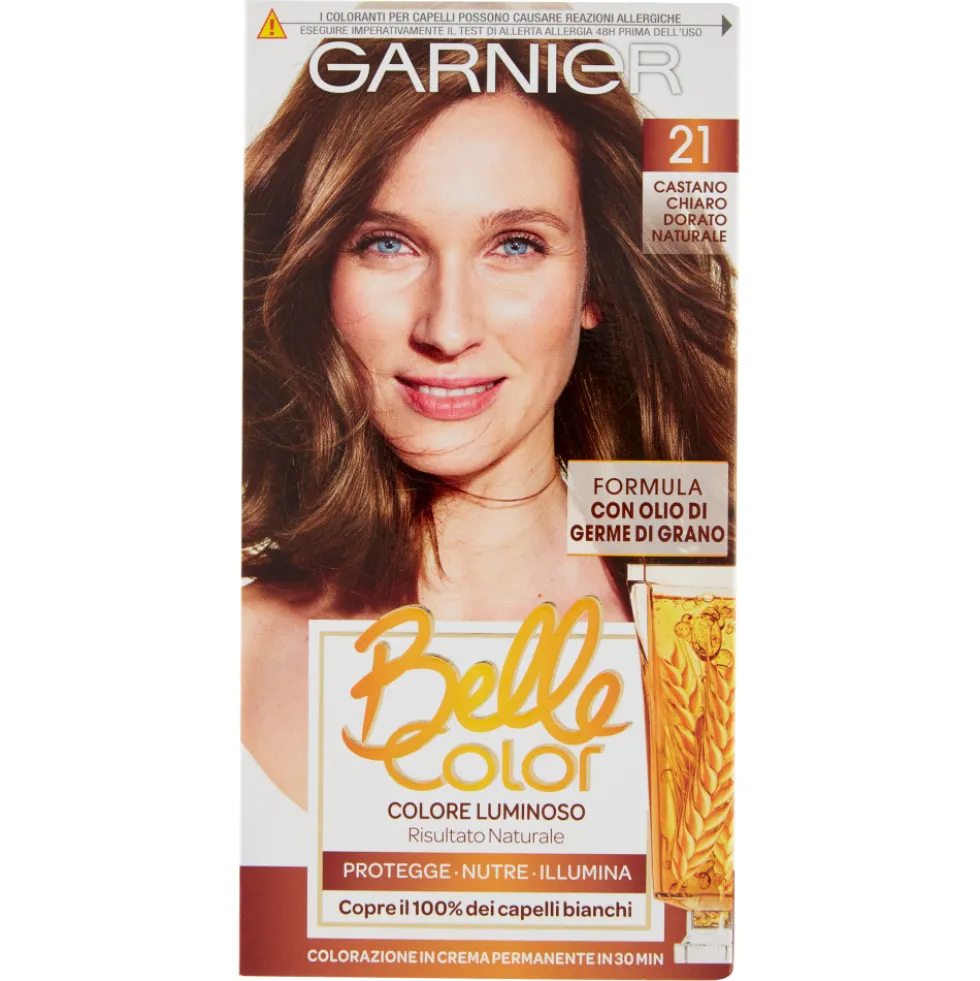 Belle Color Colore Luminoso Castano Chiaro Dorato Naturale N.21