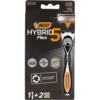 Bic Hybrid Flex 5 Rasoio 5 Lame Manico + Ricariche 2 Pezzi