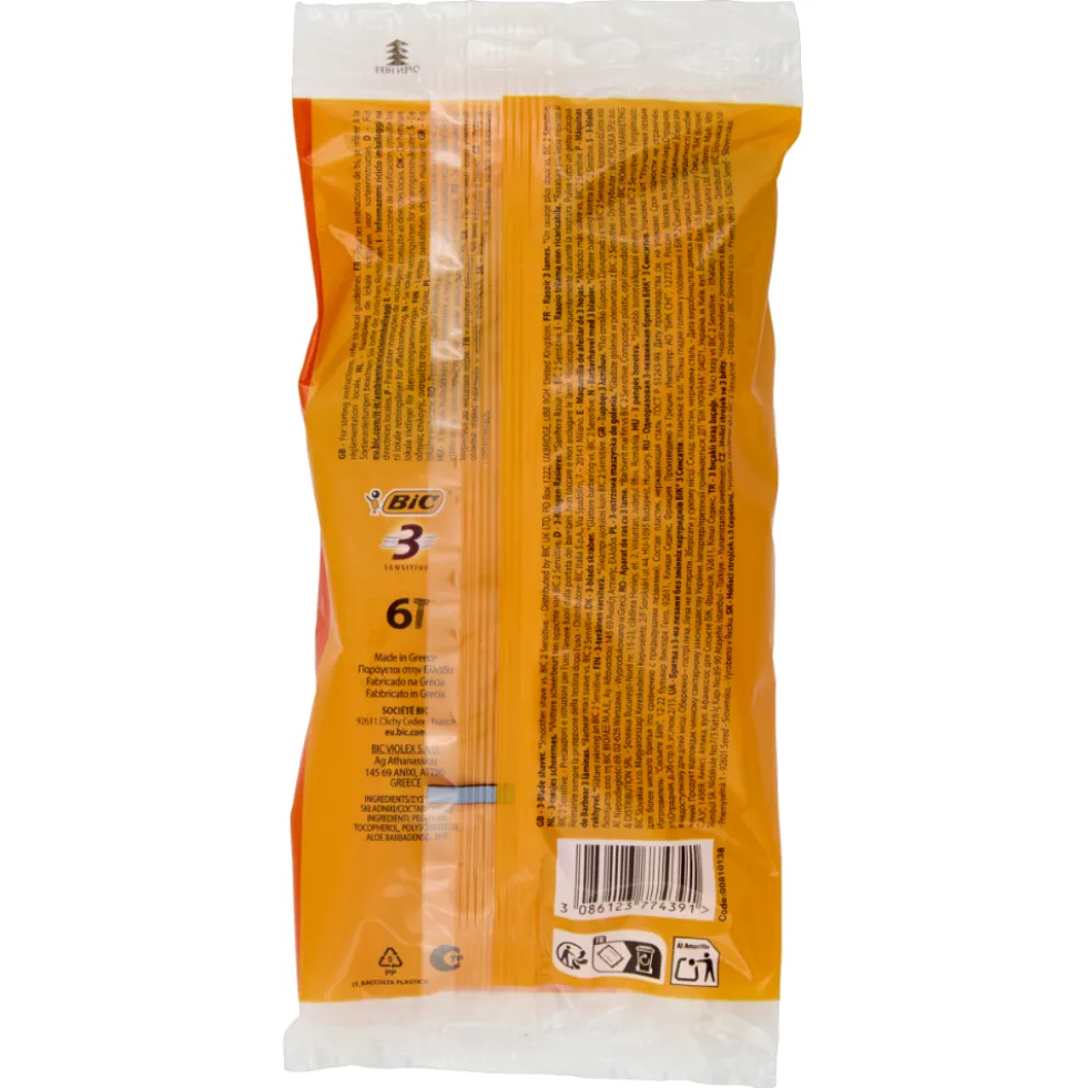 Bic 3 Sensitive 6 Rasoi Trilama