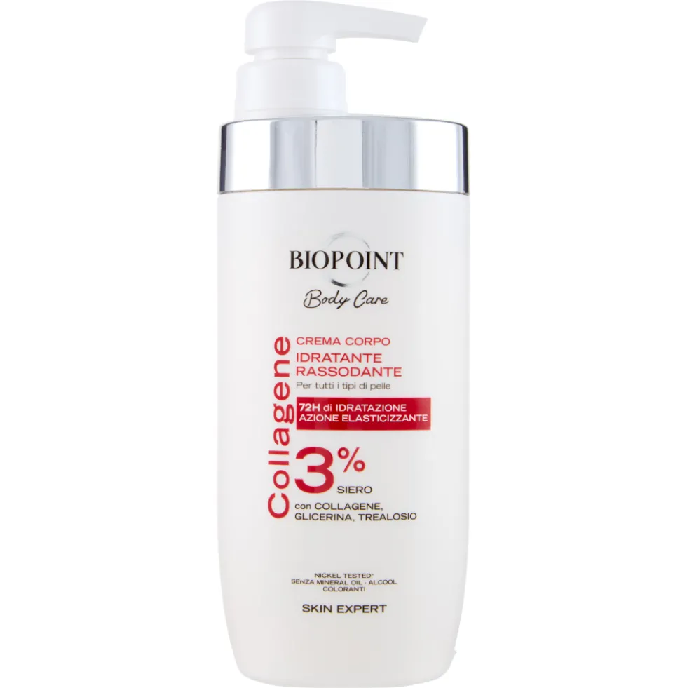 Biopoint Body Care Collagene Crema Corpo Idratante Rassodante 500 ml