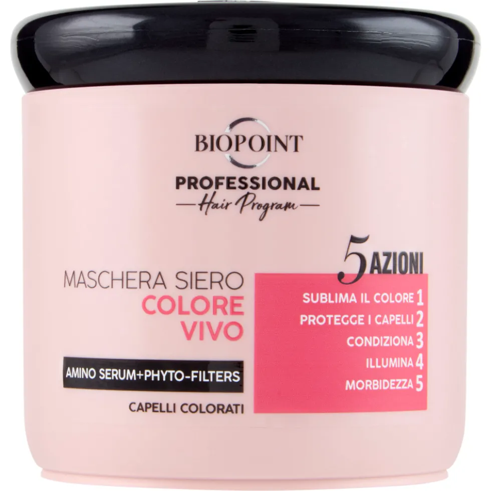Biopoint Professional Hair Program Maschera Siero Colore Vivo 400 ml
