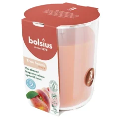 Bolsius Candela profumata in bicchiere alla Pesca