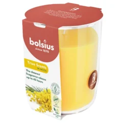 Bolsius Candela profumata in bicchiere alla Mimosa