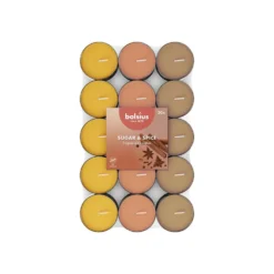 Bolsius Candela tealight profumata Zucchero e Spezie 30 pezzi