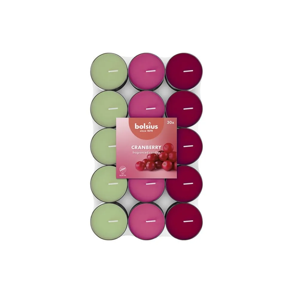 Bolsius Candela tealight profumata al Mirtillo 30 pezzi