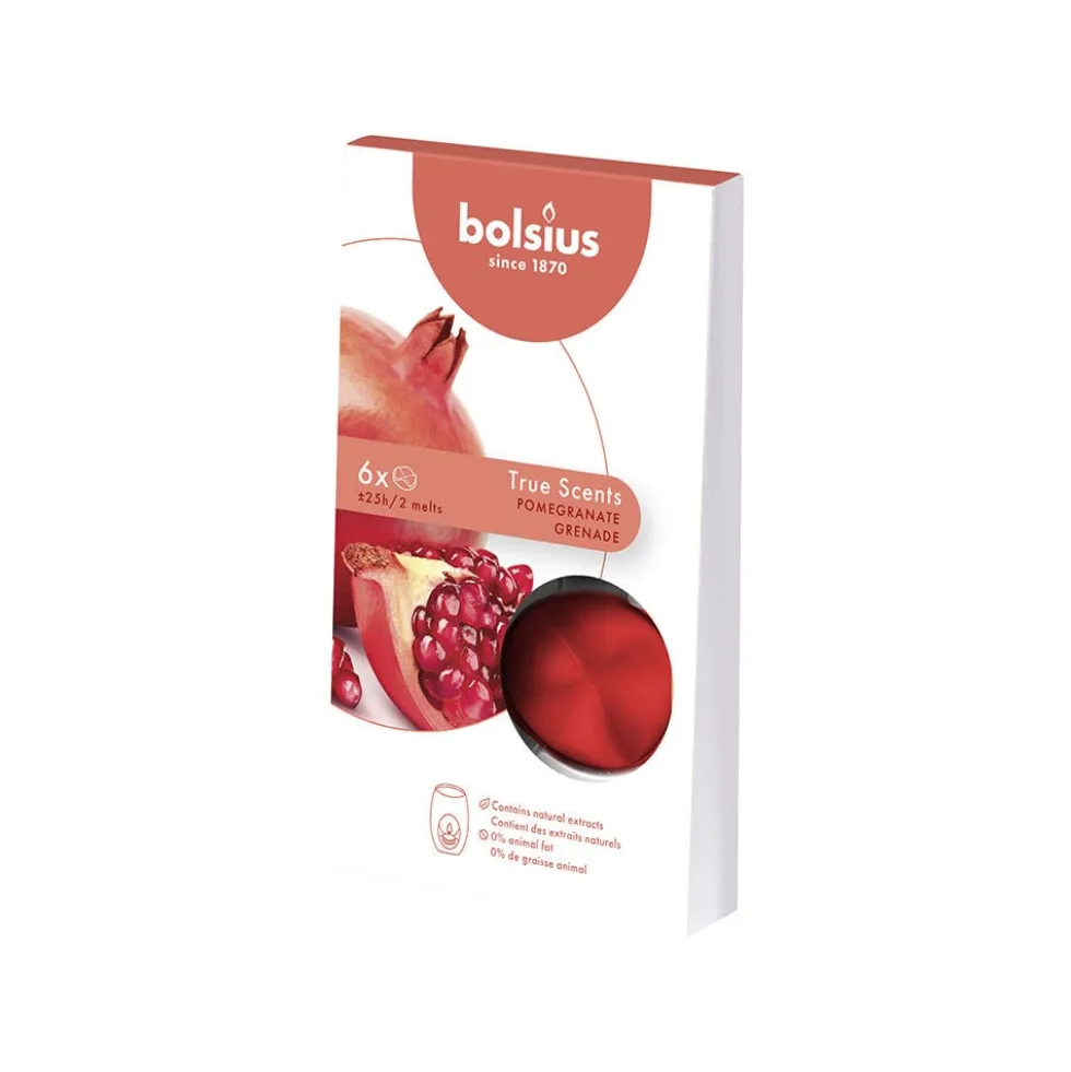 Bolsius Cialde Profumate al Melograno 6 pezzi