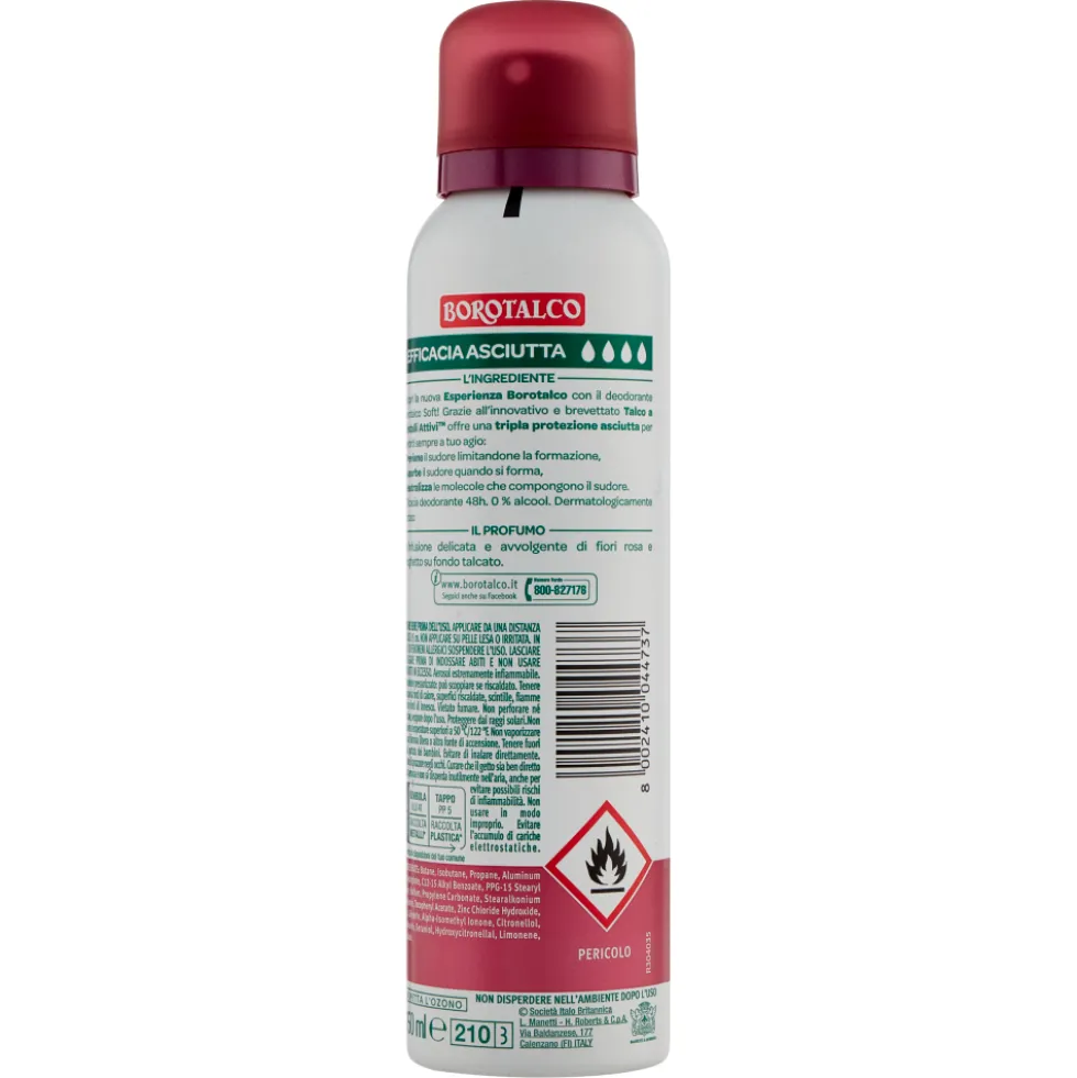 Borotalco Deo Spray Soft 150ml