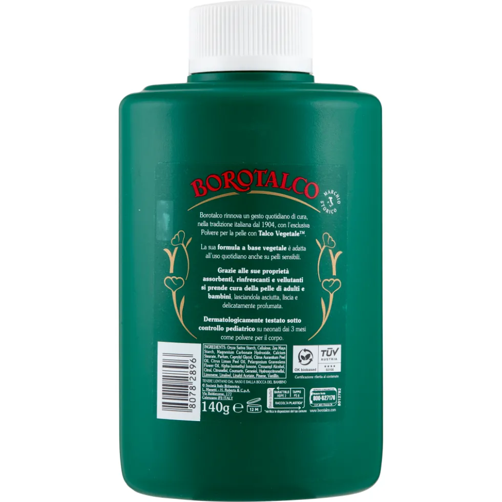 Borotalco Polvere con Talco Vegetale Barattolo 140 g