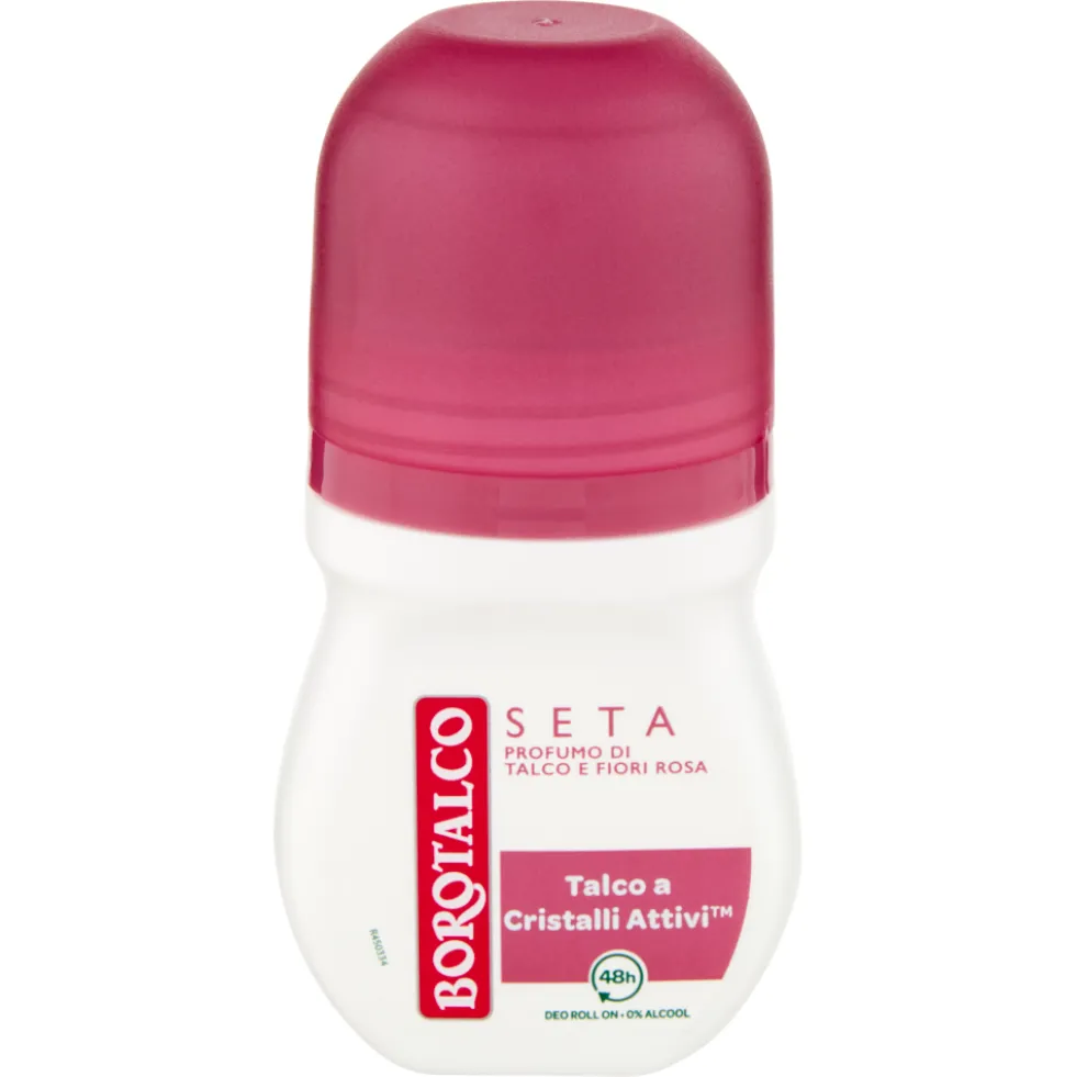 Borotalco Seta Profumo di Talco e Fiori Rosa Deo Roll On 50 ml