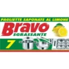 Bravo Sgrassante 7 Pagliette Saponate al Limone per Stoviglie