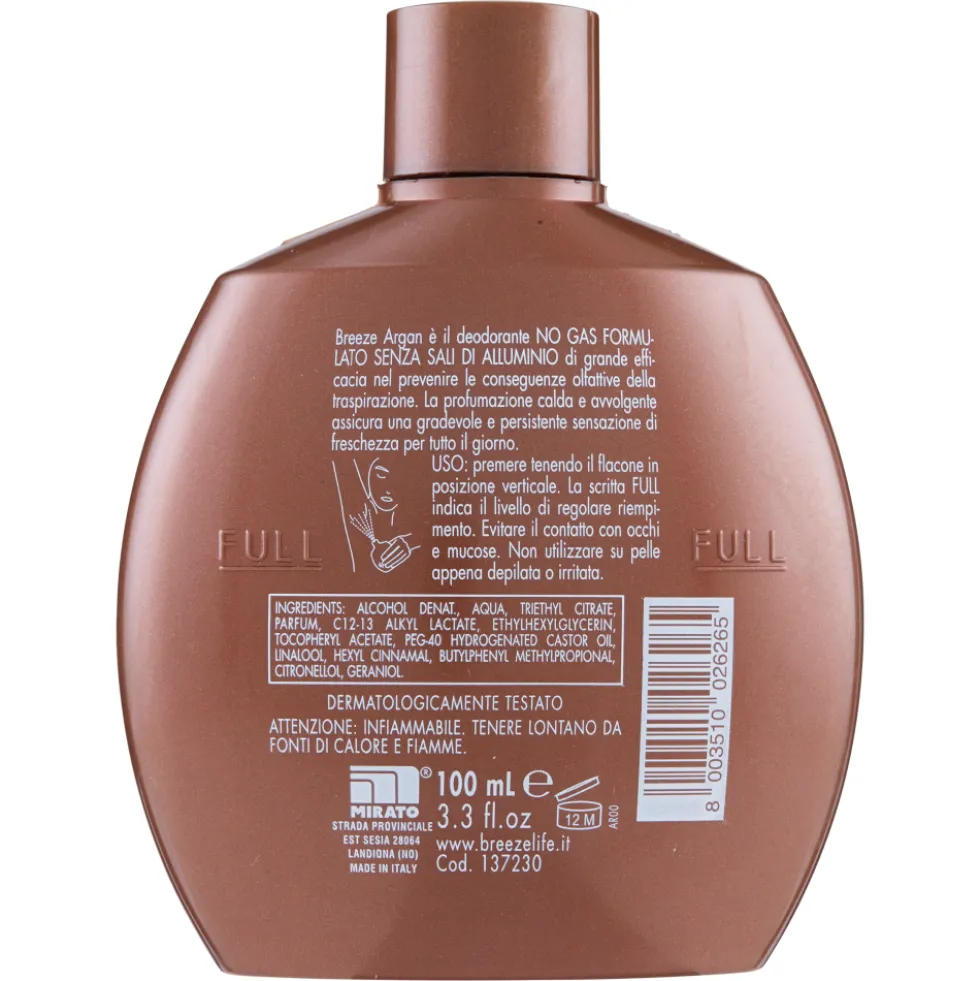 Breeze Argan Deodorante Squeeze 100 ml