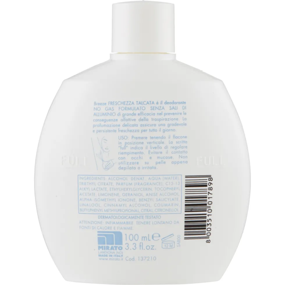 Breeze Freschezza Talcata Deodorante Squeeze 100 ml
