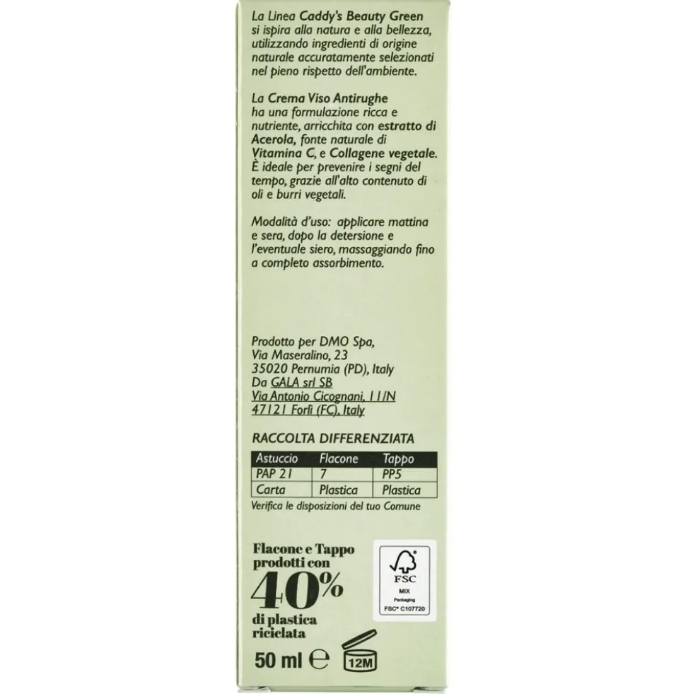 Caddy's Beauty Crema Viso Antirughe 50 ml