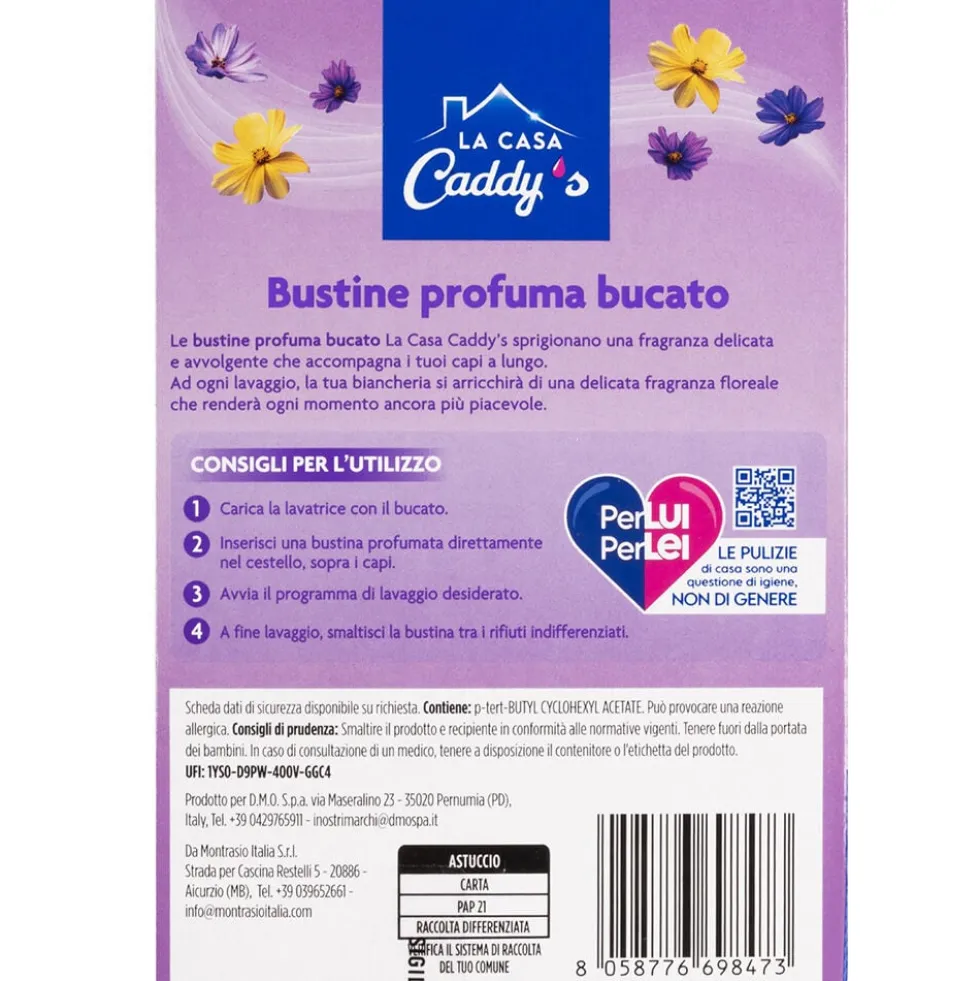 Caddy's Bustine Profuma Bucato Desiderio Fiorito 8 Pezzi
